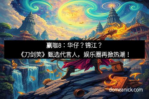 赢咖8：华仔？锦江？《刀剑笑》甄选代言人，娱乐圈再掀热潮！